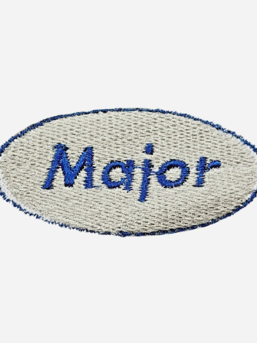 Major Oval Patch Cotton Satin Tatami Stitch Made in USA
